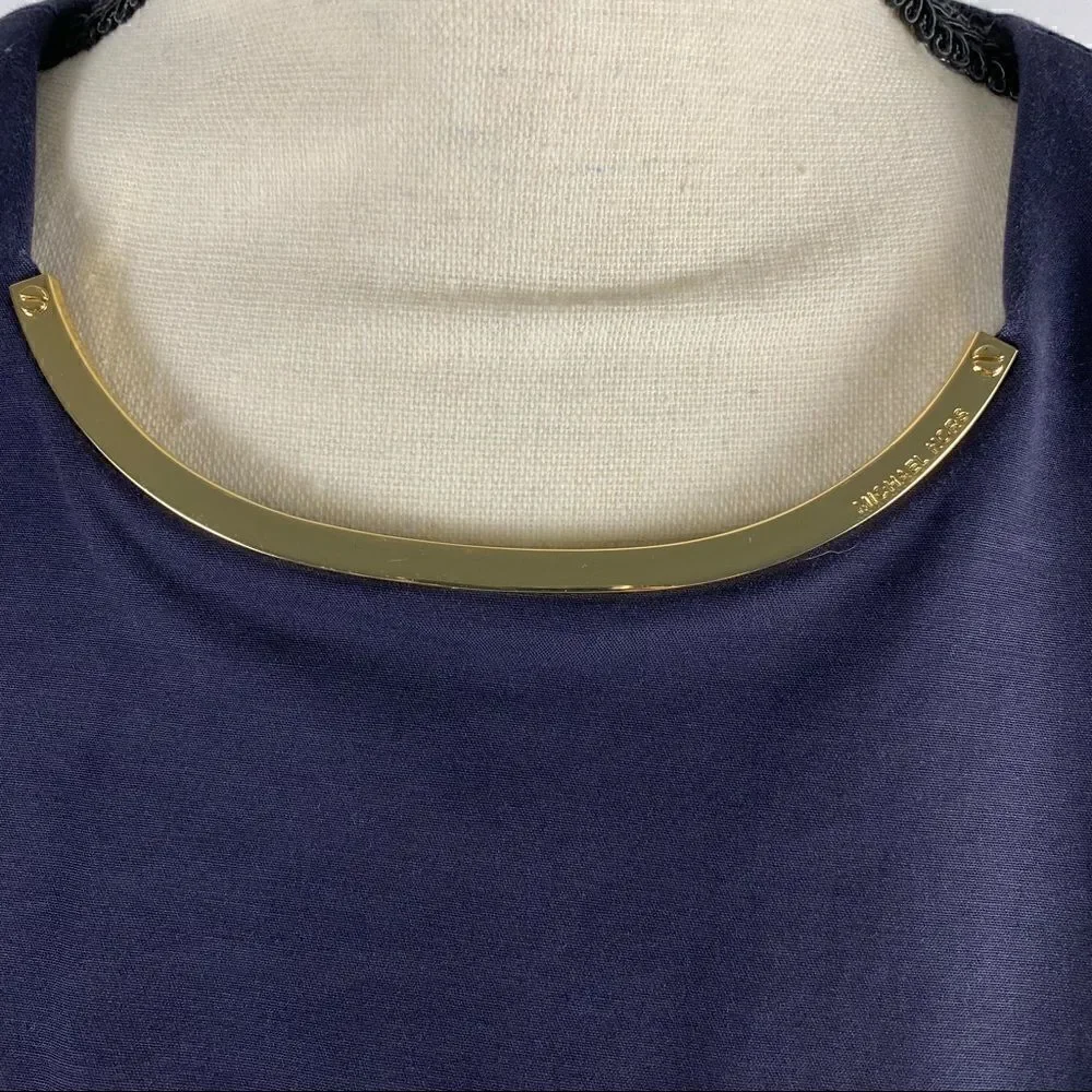 Michael Michael Kors Deep Blue Dress with Belt Size 14